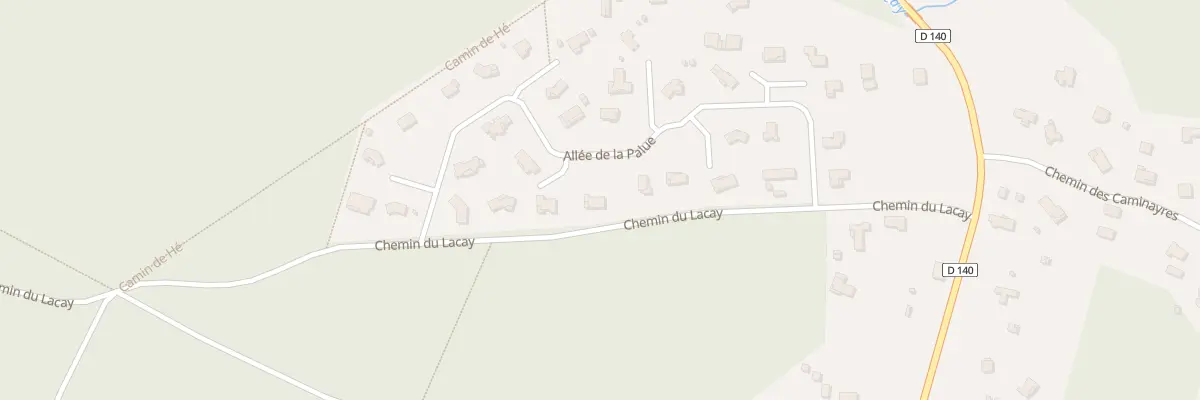 Plan du 971 All de la Palue à Taller