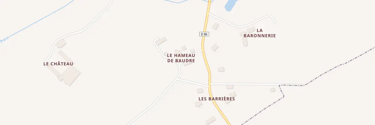 Plan du 1 Le Hameau de Baudre à Baudre