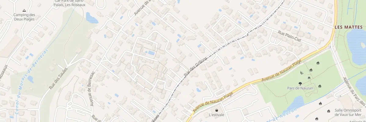 Plan du 9379 Rue du Parc de Nauzan à Saint-Palais-sur-Mer