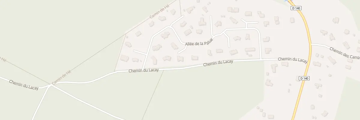 Plan du 991 All de la Palue à Taller