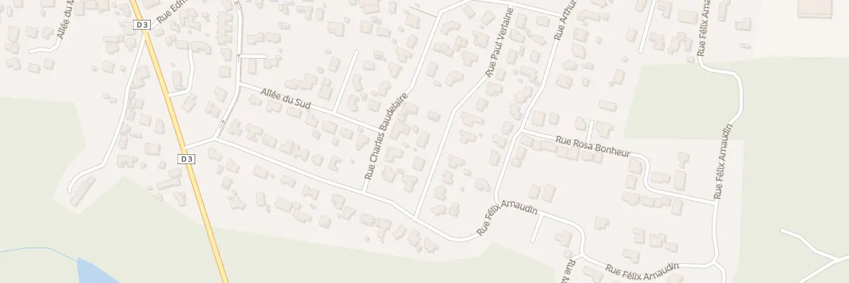 Plan du 6 Rue Paul Verlaine à Lacanau