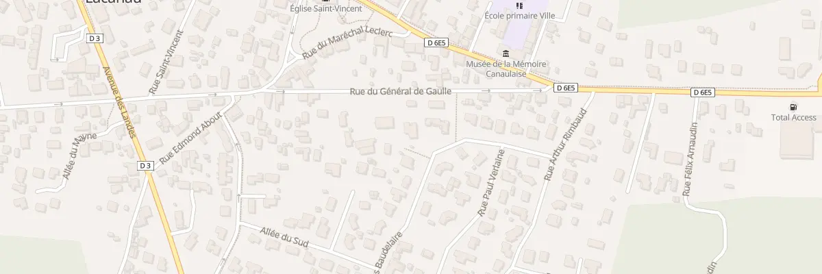 Plan du 50 Rue du Général de Gaulle à Lacanau