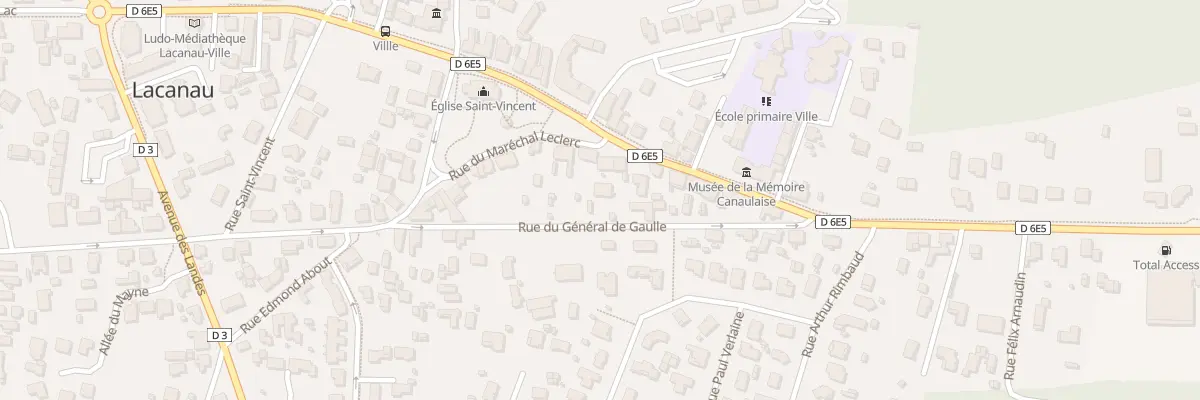 Plan du 47 Rue du Général de Gaulle à Lacanau