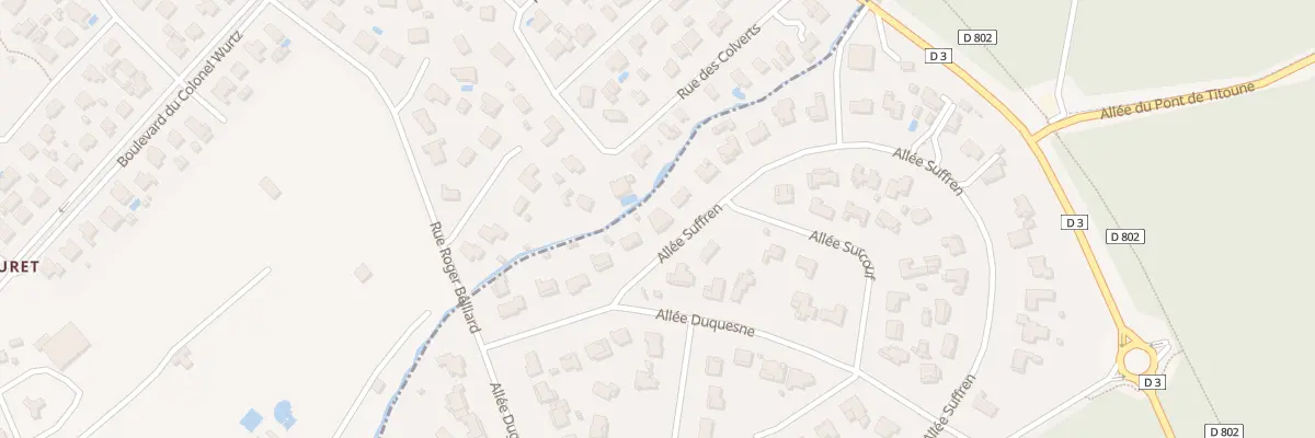 Plan du 6 All Suffren à Lanton
