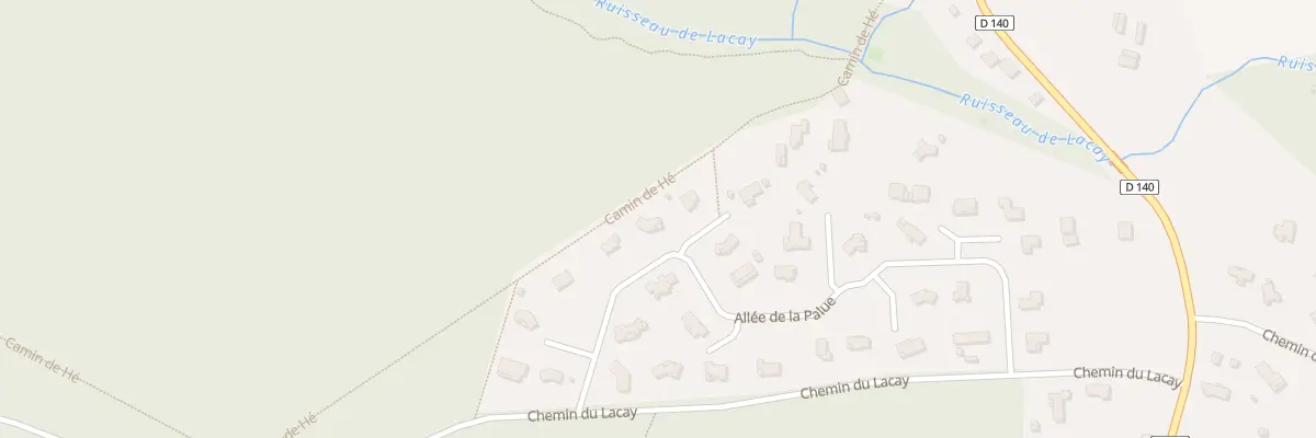 Plan du 1080 All de la Palue à Taller