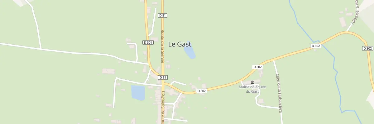 Plan du 5 Rte du Barrage du Gast -Le Gas à Noues de Sienne