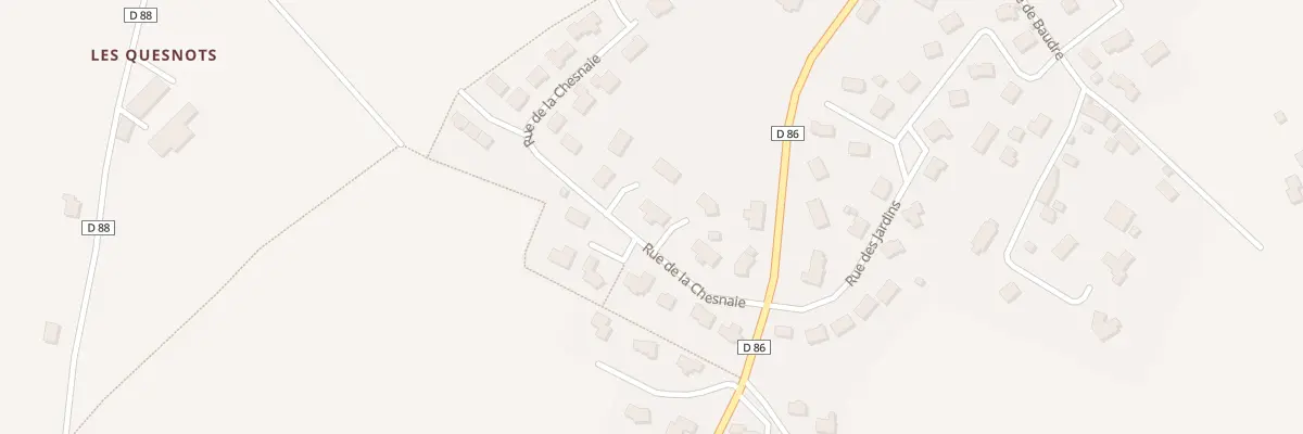 Plan du 6 Rue de la Chesnaie à Baudre