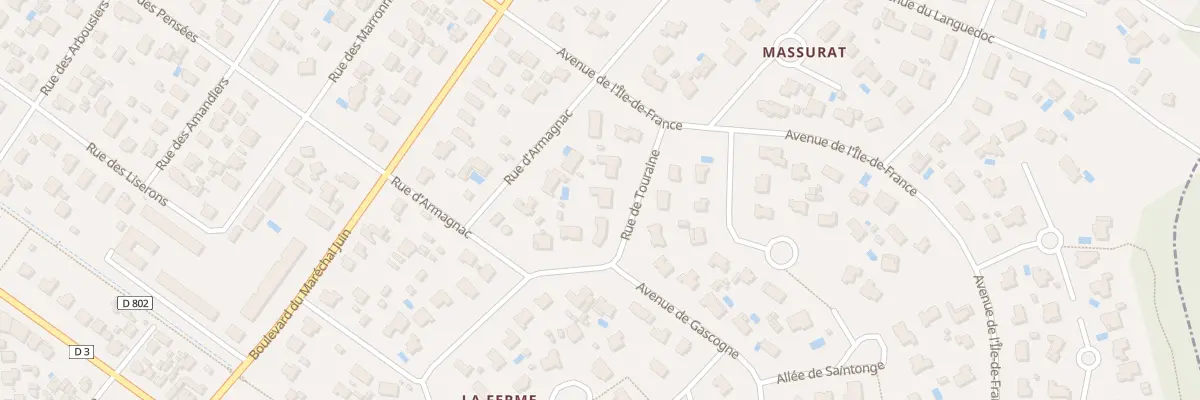 Plan du 3 Rue de Touraine à Andernos-les-Bains