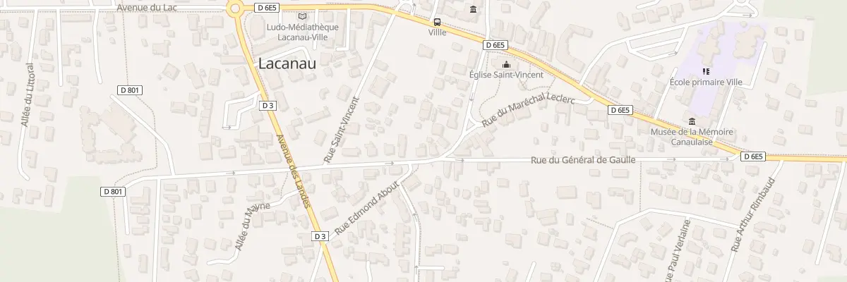 Plan du 27 Rue du Général de Gaulle à Lacanau