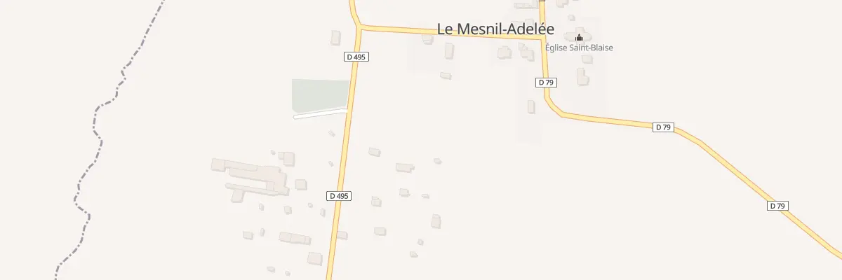 Plan du 5065 Le Bourg au Mesnil-Adelée