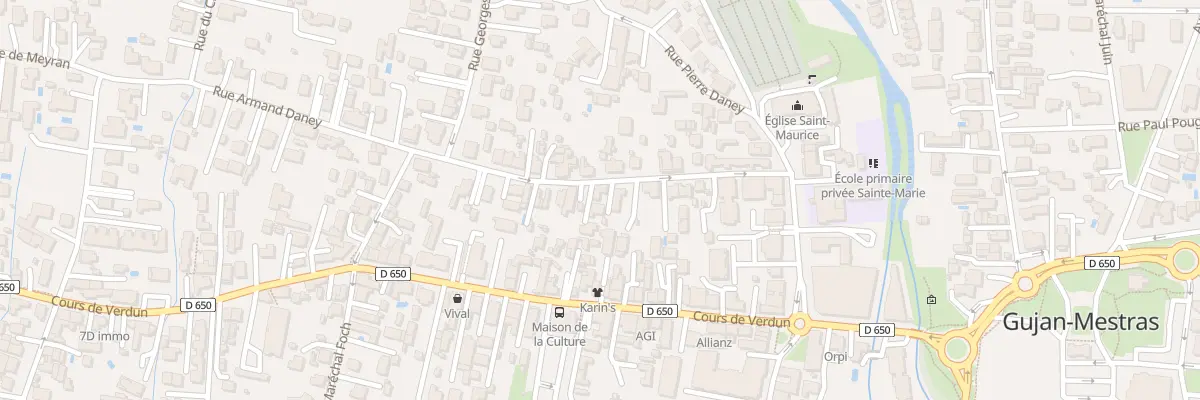 Plan du 23 Rue Armand Daney à Gujan-Mestras