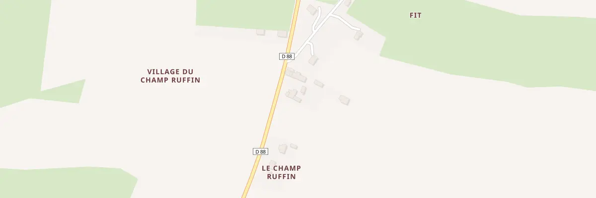 Plan du 3 Vge du Champ Ruffin à Airel
