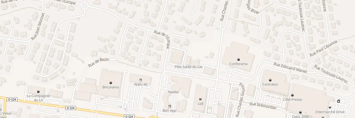 Plan du 835 Rue de l’Europe à Saint-Paul-lès-Dax