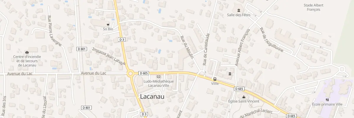 Plan du 21 Av de la Libération à Lacanau