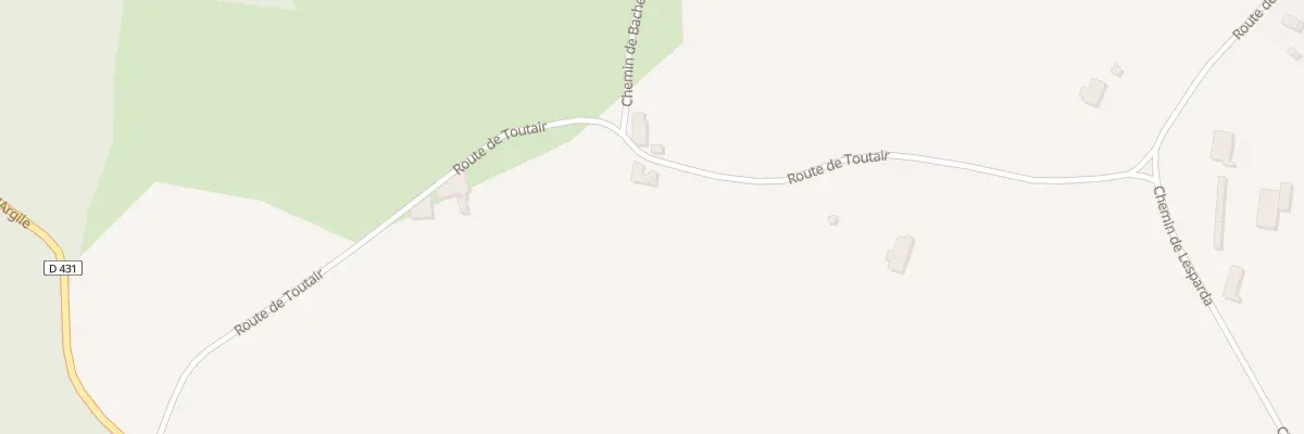 Plan du 417 Rte de Toutair à Cagnotte