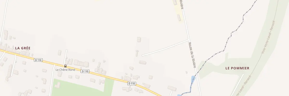 Plan du 1 Rte de la Rivière à Congrier