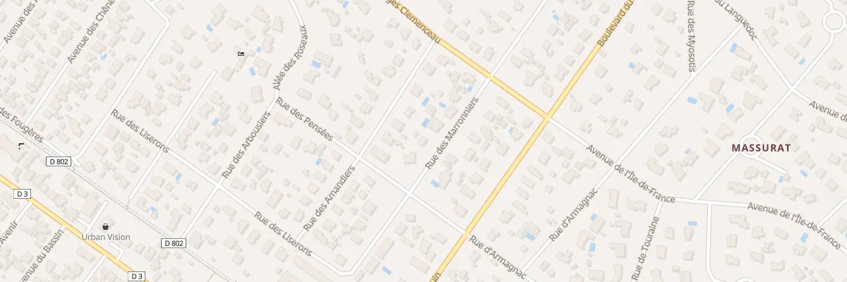 Plan du 9 Rue des Marronniers à Andernos-les-Bains