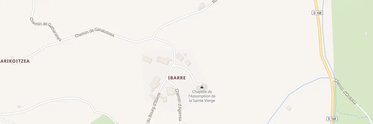 Plan du 21 Che de l’Église d’Ibarre à Saint-Just-Ibarre