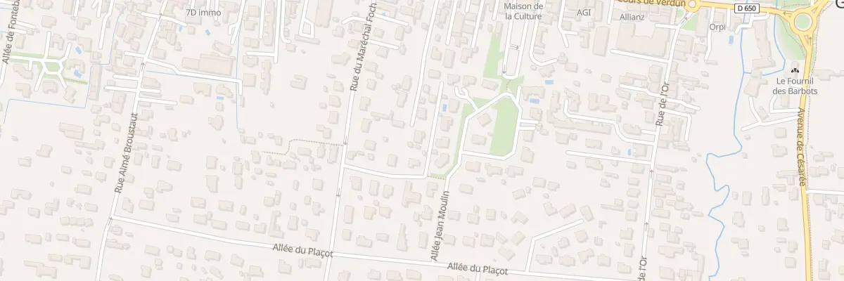 Plan du 50 Rue du Maréchal Foch à Gujan-Mestras