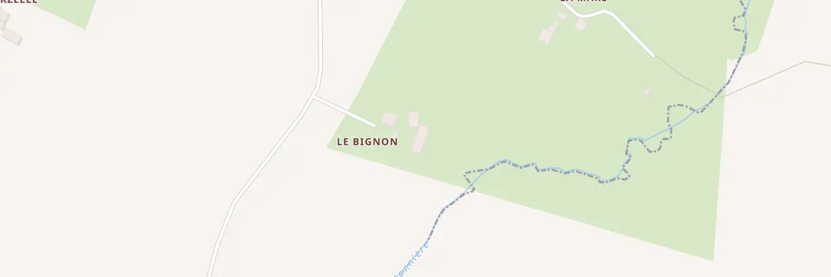 Plan du Bignon à Brielles