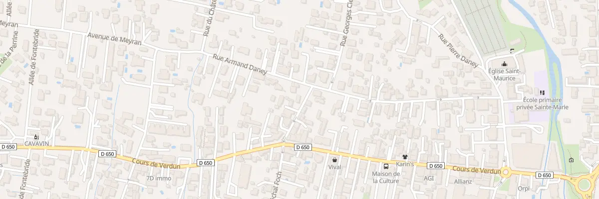 Plan du 7 Rue du Maréchal Foch à Gujan-Mestras