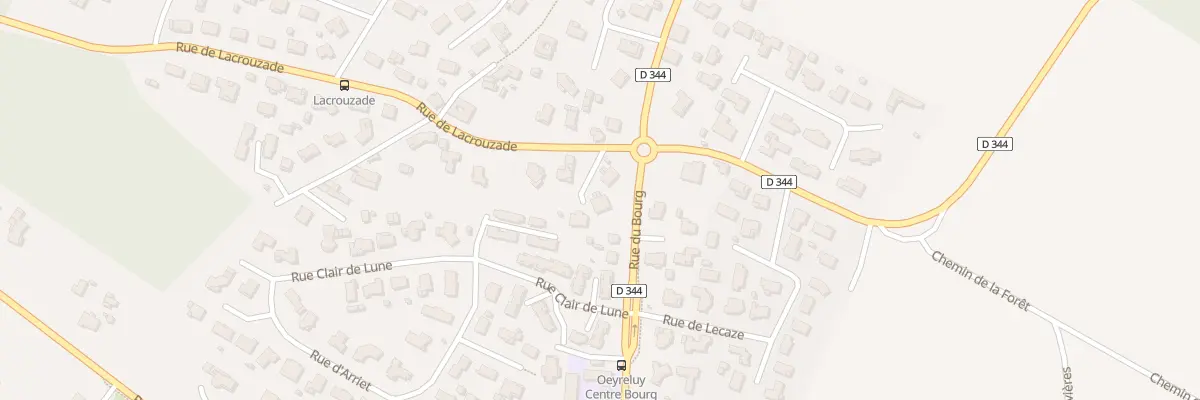 Plan du 1 Rue de Lacrouzade à Oeyreluy