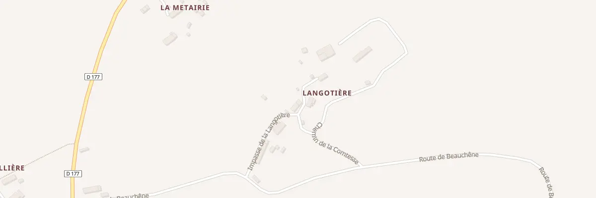 Plan du 5069 Langotiere à Gouvets