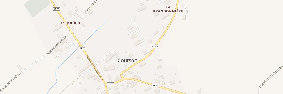 Plan du 7 Rue Saint Louis - Courson à Noues de Sienne