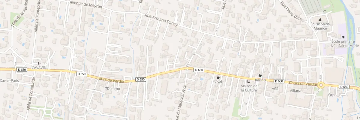 Plan du 23 Rue du Maréchal Foch à Gujan-Mestras