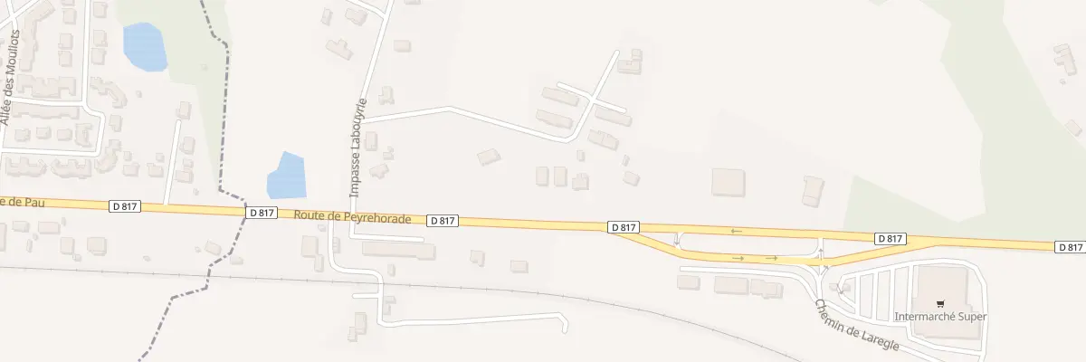 Plan du 1304 Rte de Peyrehorade à Cauneille