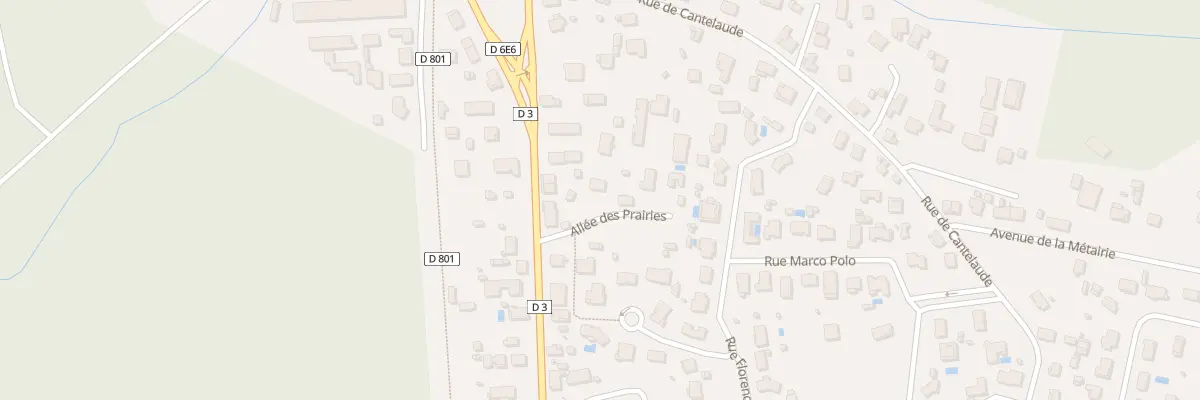 Plan du 3 All des Prairies à Lacanau