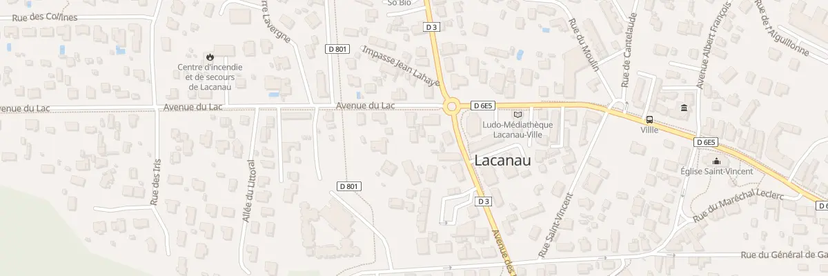 Plan du 5B Av du Lac à Lacanau