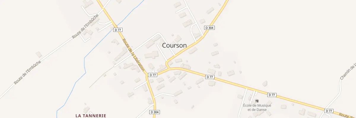 Plan du 21 Rte de la Liberation - Courson à Noues de Sienne