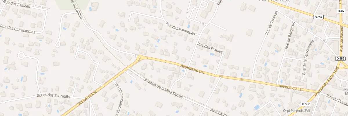 Plan du 434 Av du Lac à Parentis-en-Born