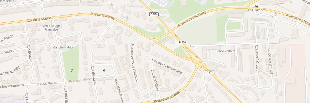 Plan du 8 Rue de la Poitevinière à Saint-Lô