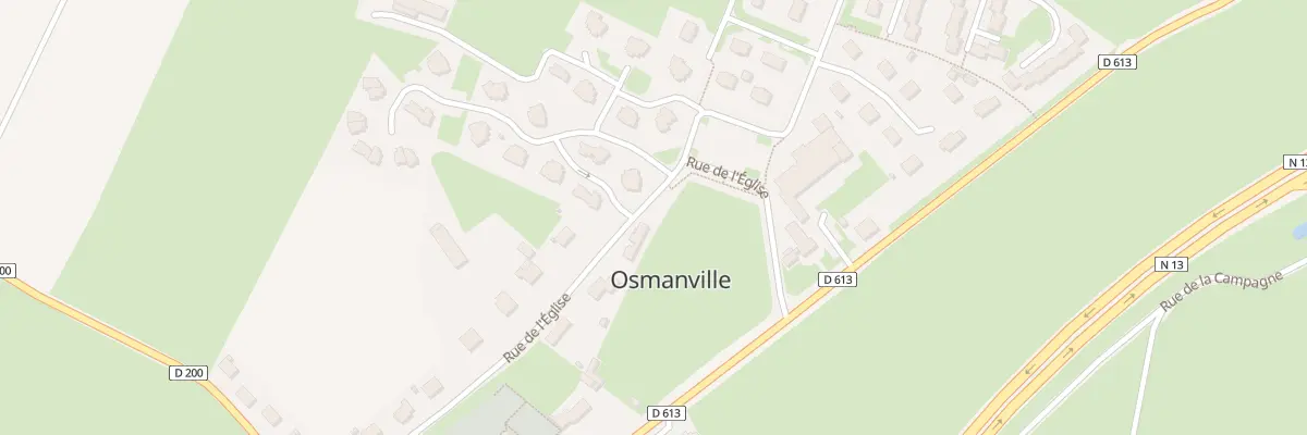 Plan du 1 Rue de l’Église à Osmanville