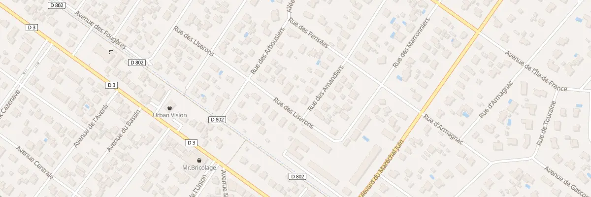 Plan du 8 Rue des Liserons à Andernos-les-Bains