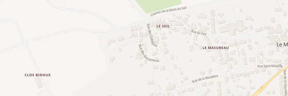 Plan du 89 Rue des Rochèreaux à Mauges-sur-Loire
