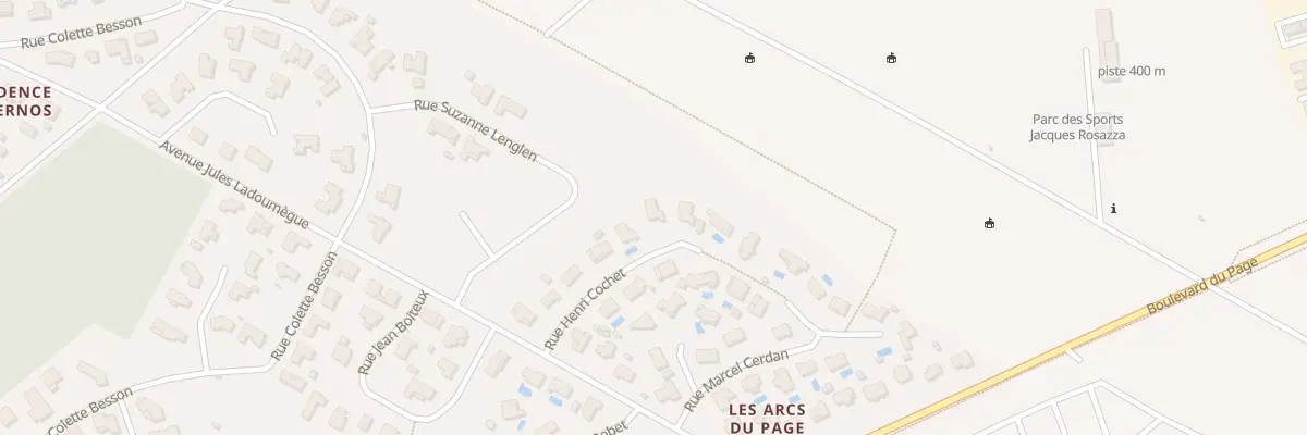 Plan du 11 Rue Henri Cochet à Andernos-les-Bains