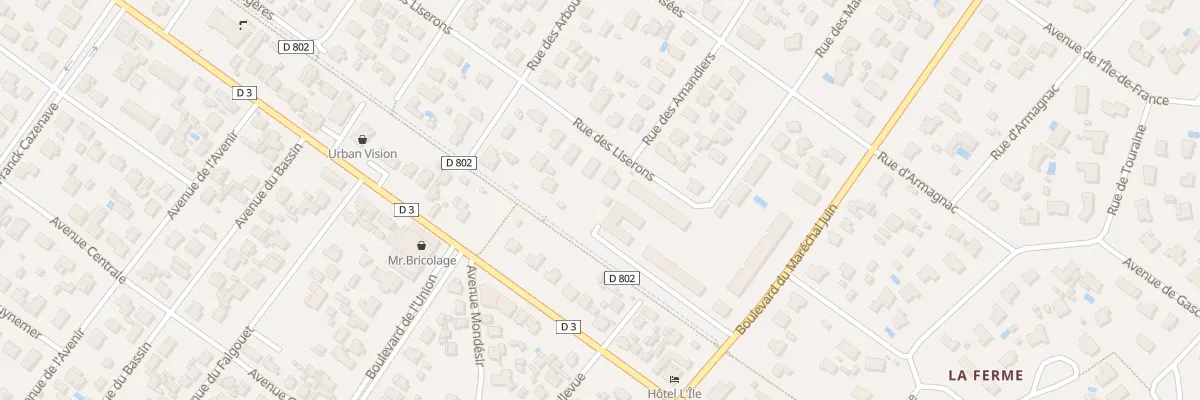 Plan du 1 Rue des Liserons à Andernos-les-Bains