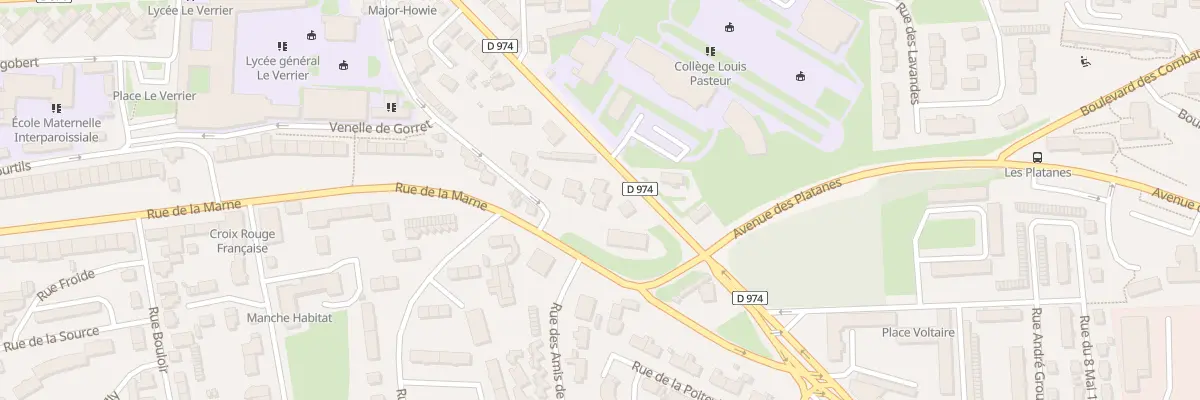 Plan du 26B Rue Mal de Lattre de Tassigny à Saint-Lô