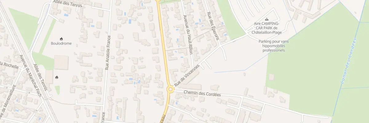 Plan du 79 Av du Haut Rillon à Châtelaillon-Plage