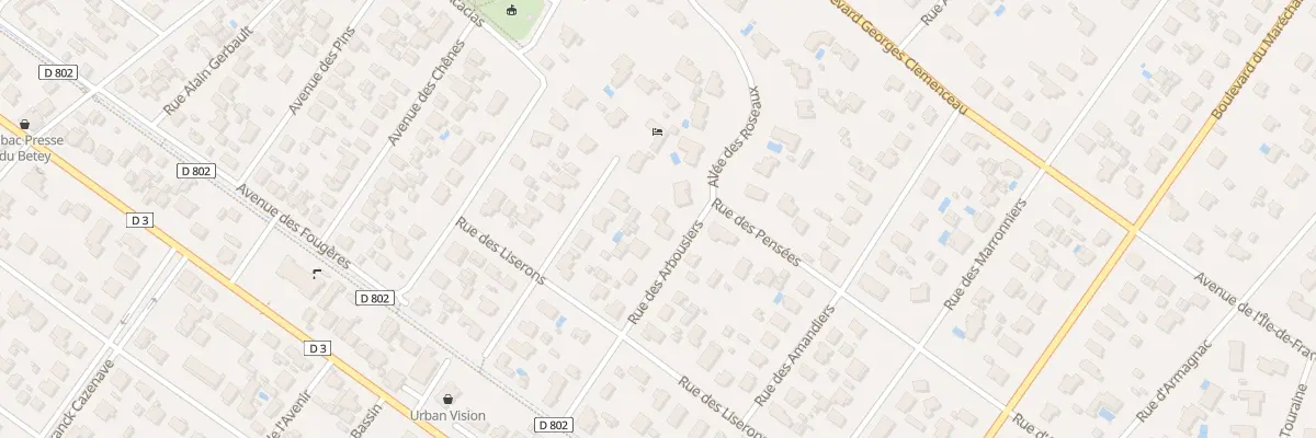 Plan du 9 Rue des Arbousiers à Andernos-les-Bains