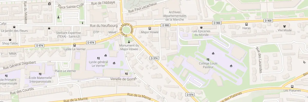Plan du 13 Rue Mal de Lattre de Tassigny à Saint-Lô