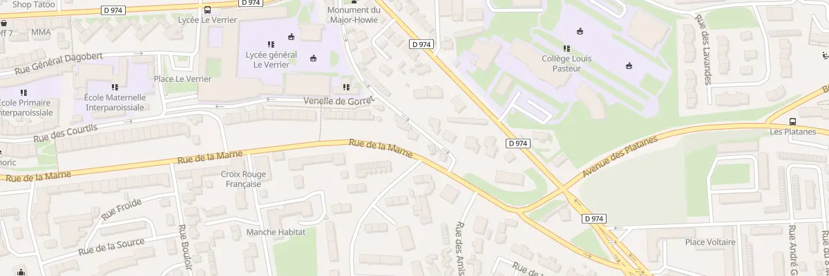 Plan du 101 Rue de la Marne à Saint-Lô