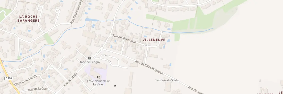 Plan du 20 Rue de Villeneuve à Périgny