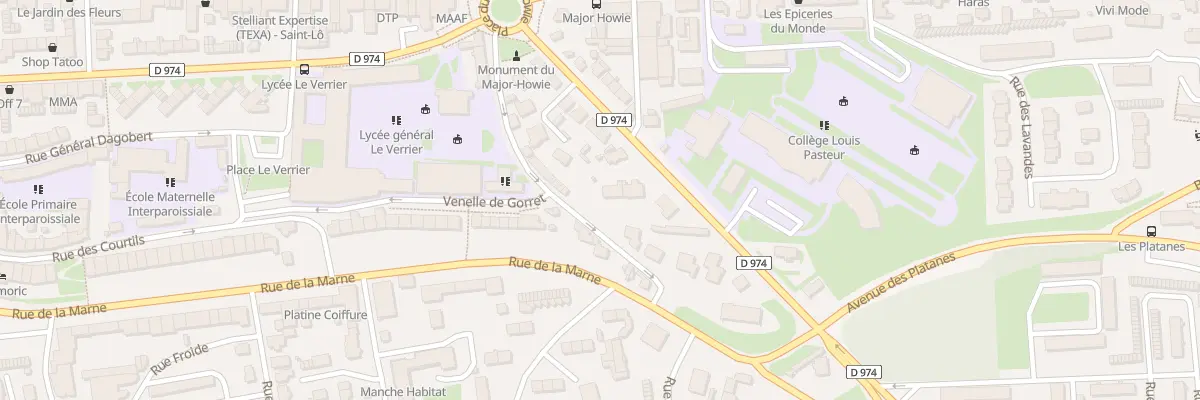Plan du 20 Rue Mal de Lattre de Tassigny à Saint-Lô