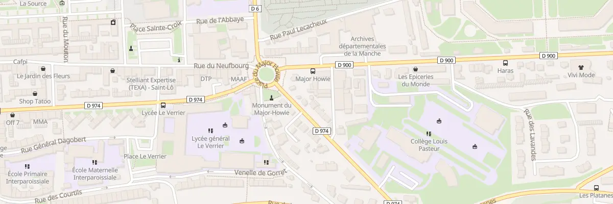 Plan du 7 Rue Mal de Lattre de Tassigny à Saint-Lô