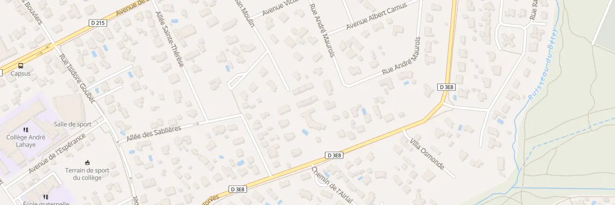 Plan du 15E Av Jean Moulin à Andernos-les-Bains