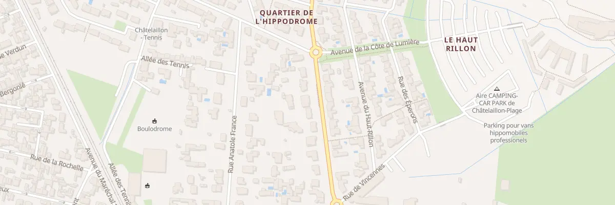 Plan du 8 Bd Georges Clémenceau à Châtelaillon-Plage